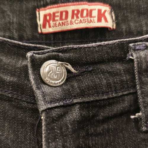Red Rock women's jeans used, straight fit, cotton, black