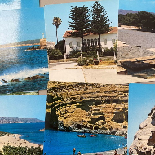 Collectible Crete postcards like new, pack of 38 pieces 1970-1980