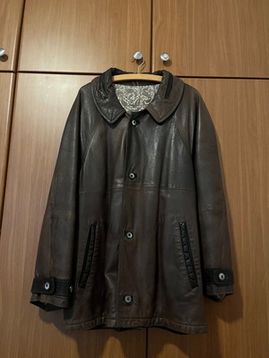 Leather jacket men’s brown Claudio Marini used