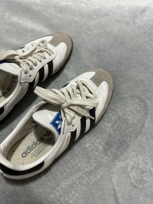 Adidas Gazelle sneakers used, size 39.5, black and white