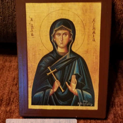 Saint Eugenia icon used in good condition