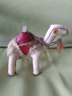 Collectible camel 1960-70 like new, made of camel leather