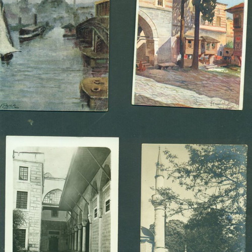 Old Constantinople postcards used, set of 20, 1900-1910 views
