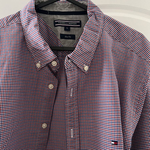 Tommy Hilfiger XL checkered shirt red blue white