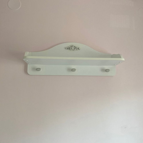 Shelf in white wood, new condition