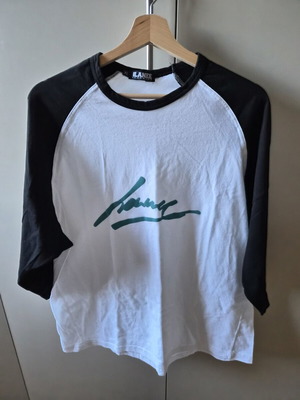 Lanee Clothing Raglan T-Shirt XL like new, white and black