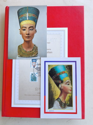 Nefertiti postcards set with ETB Germany 1989 gift like new