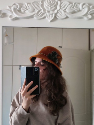 Vintage fedora hat like new, size M