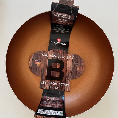 Blaumann Le Chef Cookware set of 2, new, non-stick copper color