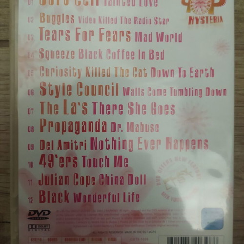 Pop Hysteria music DVD like new with 80s video clips