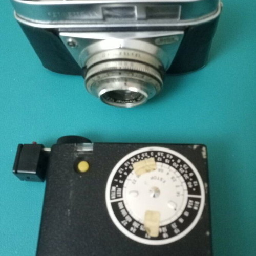 Kodak Retinette professional camera used with flash