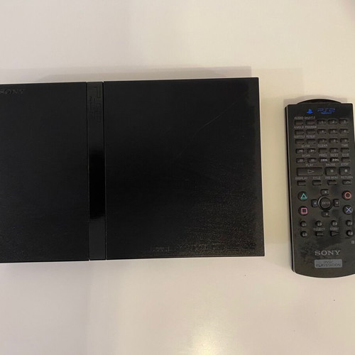 Sony PS 2 portable console used with cables and remote