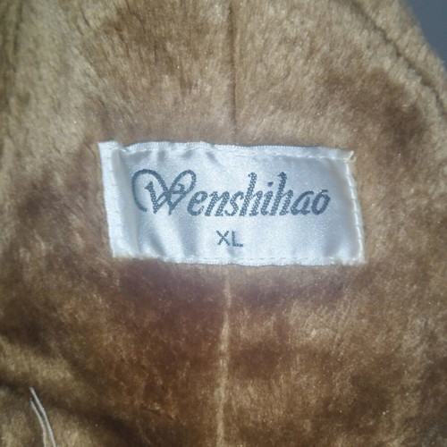 Men's mouton with fur used, brown, size XL