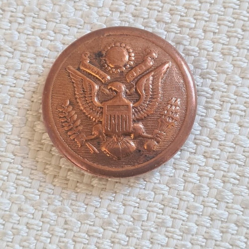 Collectible button used from American soldier uniform WWII