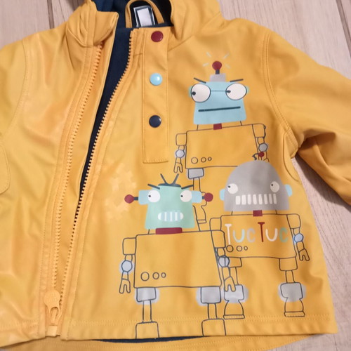 TucTuc waterproof baby jacket 68 cm 6 months with fleece lining like new