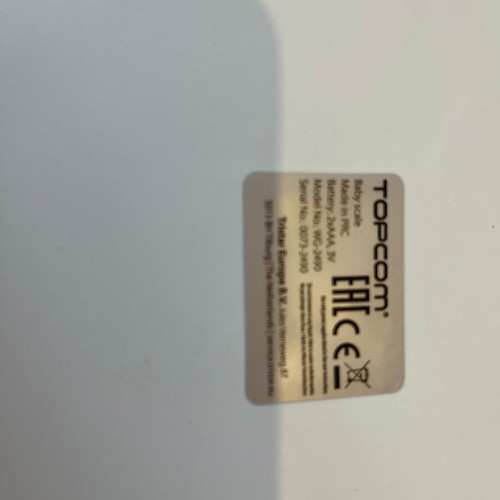 Topcom baby scale used, digital infant scale up to 20 kg