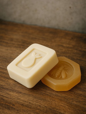 Honey soap with honey milk scent, new, pack of 2
