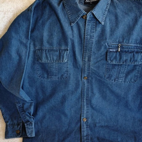 Abrooks men's denim shirt XL, long sleeve