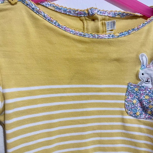 Jojo maman bebe long-sleeve blouse used, yellow, 3-4 years