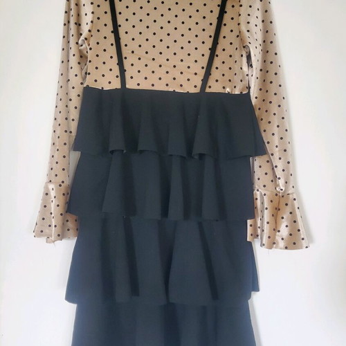 Chicaprie dress for girl 12 years like new, black and gold