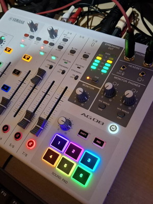 Yamaha AG08 Mixer live streaming, new