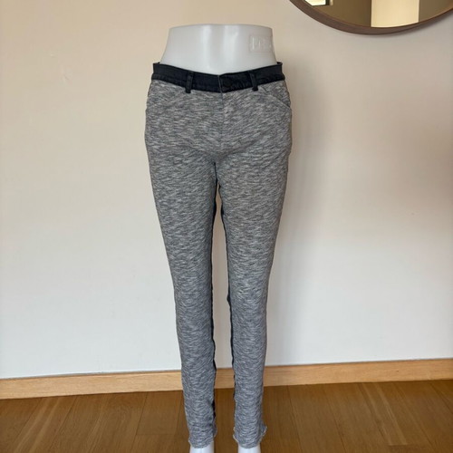 Zara pants front cotton back denim like new size S 36