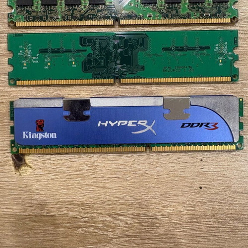 Πακέτο μεταχειρισμένων μνημών RAM 11 τεμαχίων IBM, Kingston HyperX, Samsung