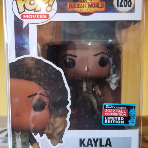 Funko POP! Jurassic World Kayla #1268 used, NYCC 2022 Exclusive