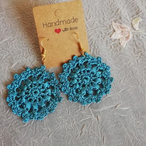 Knitted earrings new, price per pair