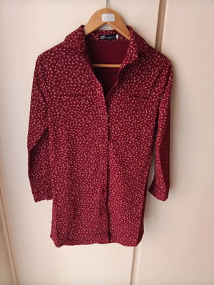 Modissimo Large shirt dress like new, red