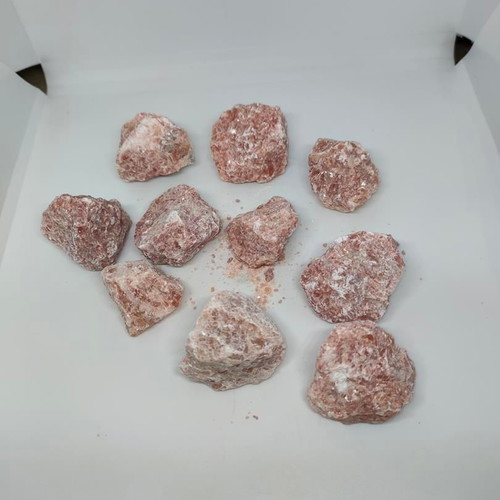 Sunstones pack of 10 like new natural crystals for meditation and jewelry