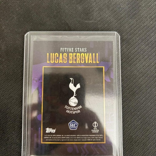 Lucas Bergvall Future Stars Purple/Pink Refractor Topps RC like new