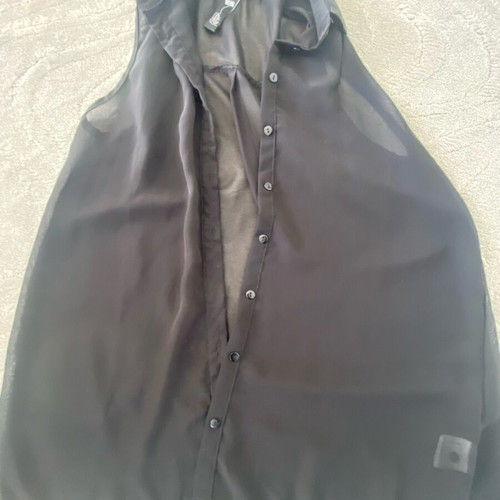 Transparent vest size large like new, black