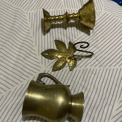 Brass decorations used, set of 3 pieces