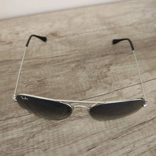 Ray Ban 3025 003/3F 6214 sunglasses used, turquoise and silver