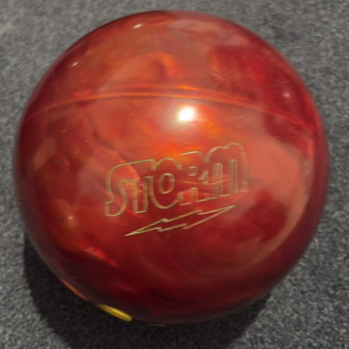 Bowling ball like new with finger holes