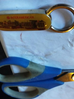 Interamerican Vintage Metal Keychain used, 1990s