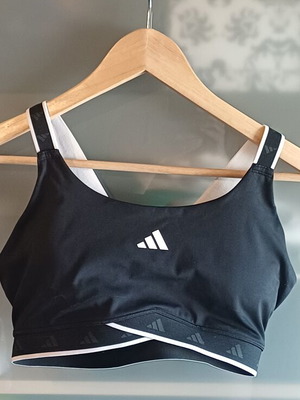 Adidas TECHFIT sports bra, adjustable straps, cup D, black