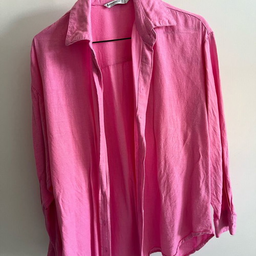 Stradivarius Pink Shirt Like New, Relaxed Oversized S
