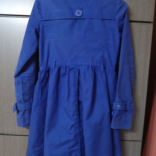 Bershka women's trench coat like new, size S, blue and purple