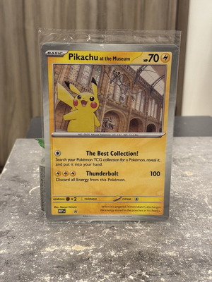 Pikachu at the Museum Jumbo card new