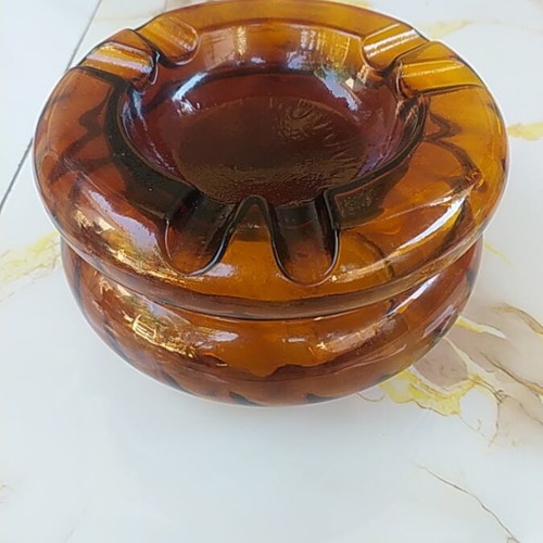 Glass ashtray, decorative