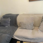 Corner sofa used with some marks, functional