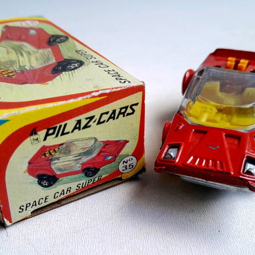 Pilaz Space Car metal die cast toy car new from 70s