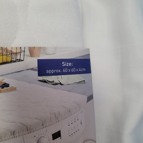 Washing machine cover, white, new