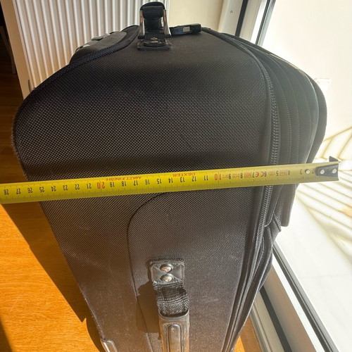 Delsey Black Medium Suitcase used with wheels