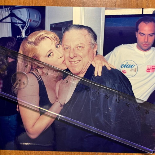 Rare photo Kostas Voutsas Roula Koromila Stefano Sardini like new