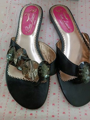 Poetic Liecence leather sandals size 38 new, black