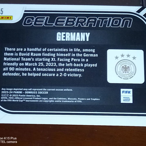 Panini Donruss Soccer Celebration Germany 2023-24 like new