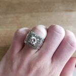 Silver 925 ring like new with zircon